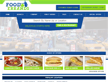 Tablet Screenshot of fooderrands.com